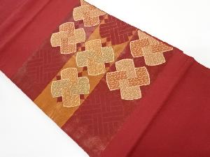 抽象模様織り出し名古屋帯